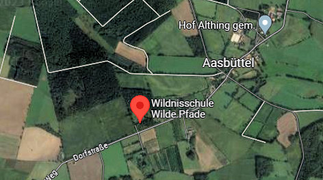 Karte Wildnisschule Wilde Pfade